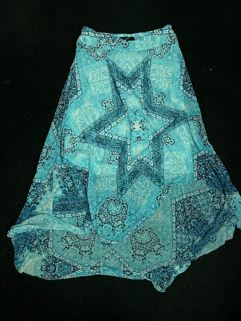 GNW Turquoise Star-Print Women's Shorts